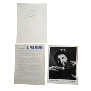 Glenn Barber Country VTG 50s-70s Country Music 8x10 Press Photo & Press Release